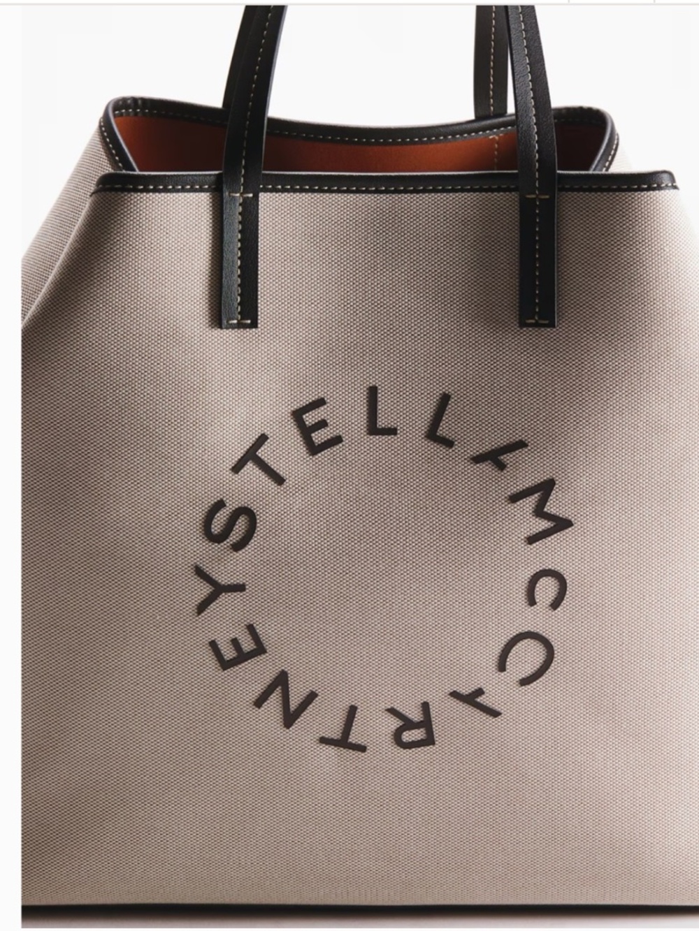 NEW Stella McCartney x H&M Large Canvas Tote Logo Shoulder Logo Bag - Picture 3 of 5